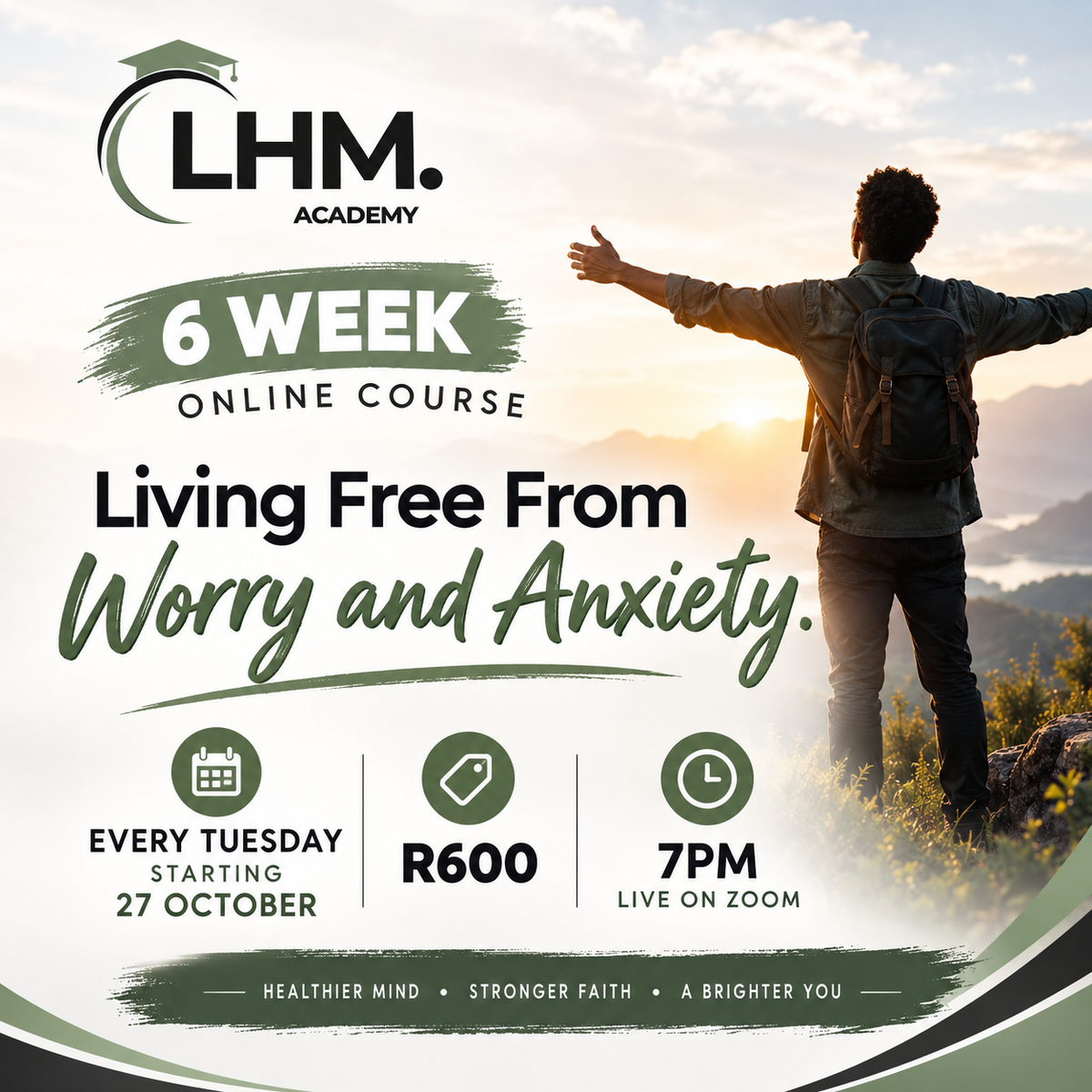 Living Free From Worry and Anxiety | Online Zoom Course